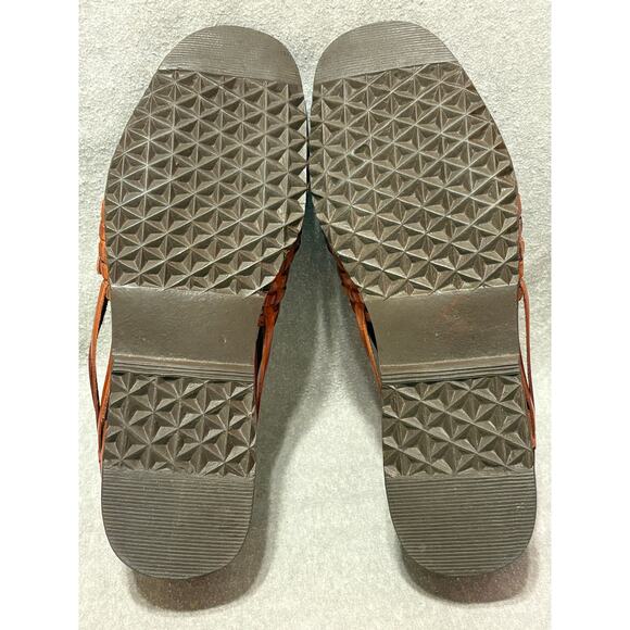 Sunsteps Size 8.5 Hand Woven Huaraches Brown Leather Women’s Shoes EUC - Picture 4 of 10